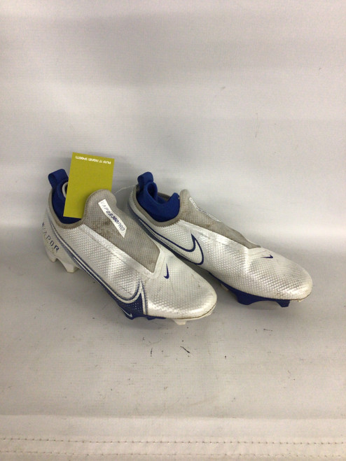 Vist Large View of Product Image Which is Used Nike Adult FB Cleats Royal Blue And White Senior 9.5