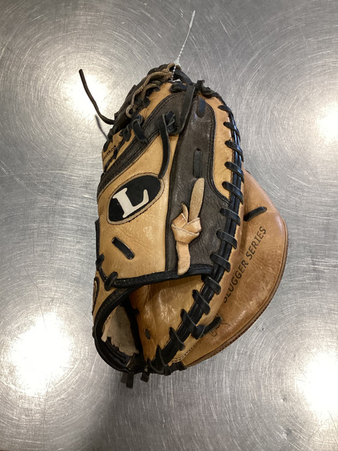 Vist Large View of Product Image Which is Used Louisville Slugger CATCHER GLOVE BB/SB Catchers RH Throw Brown 30"