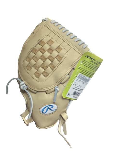 Vist Large View of Product Image Which is Used Rawlings HOH PROR125SB-3C RH Throw Fastpitch Gloves Tan 12 1/2"