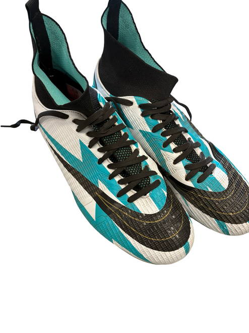 Vist Large View of Product Image Which is Used Soccer Cleats White Senior 6.5