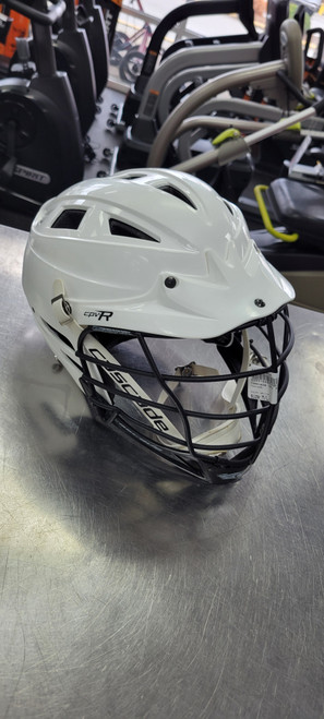 Vist Large View of Product Image Which is Cascade CPV R M/L Lacrosse Helmet White M/L