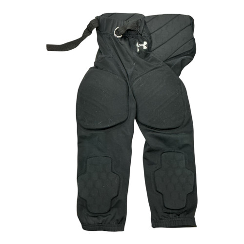 Vist Large View of Product Image Which is Used Under Armour 2023 YOUTH GAMEDAY INTEGRATED FOOTBALL P Youth FB Integrated Pants Black SM