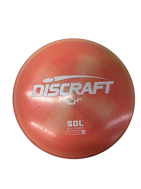 Vist Large View of Product Image Which is Used Discraft SOL ESP Disc Golf Mid Range Coral