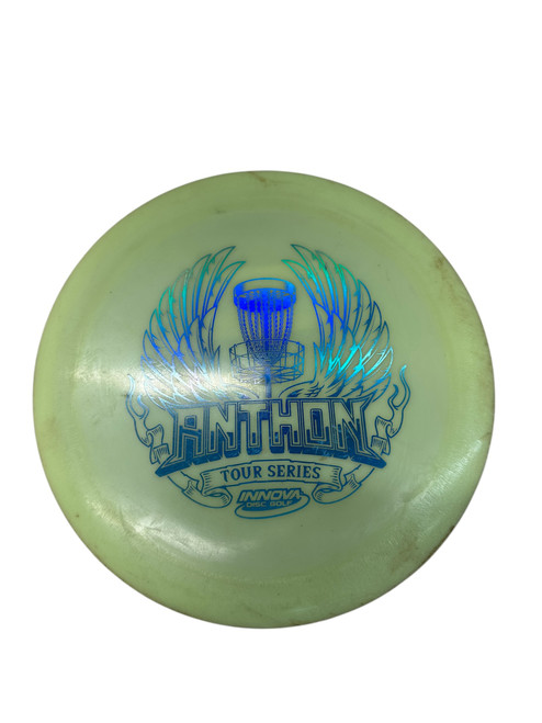 Vist Large View of Product Image Which is Used Innova BOSS ANTHON TOUR SERIES Disc Golf Driver Cream White 175g