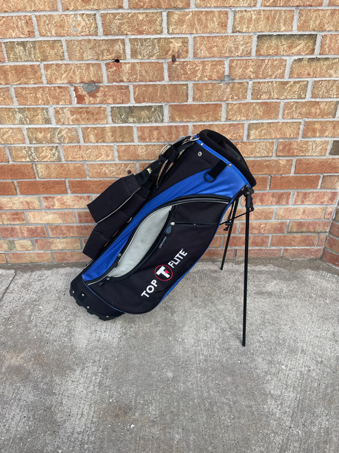 Vist Large View of Product Image Which is Used Top Flite STAND BAG Mens Stand Bag Royal Blue And Black