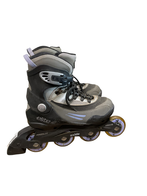 Vist Large View of Product Image Which is Used OXIDE ELITE W Senior Rec Fitness Skates Grey Senior 7