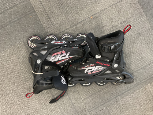 Vist Large View of Product Image Which is Used Rollerblade SPITFIRE Junior Aggressive Skates Black Adjustable