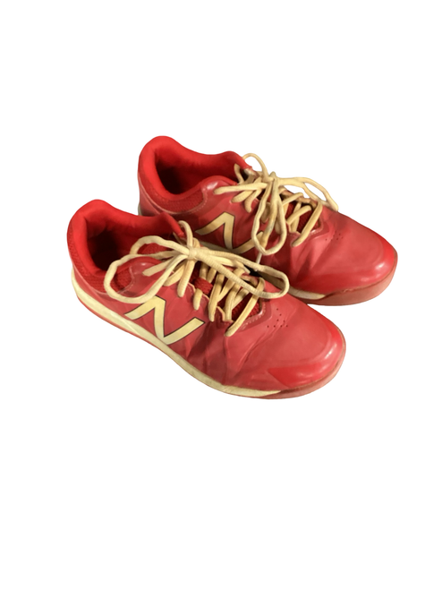Vist Large View of Product Image Which is Used New Balance BASEBALL CLEATS BB/SB Cleats Red Junior 06