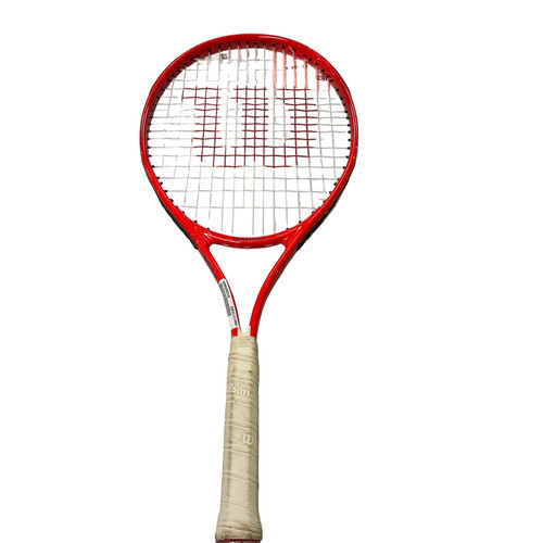 Vist Large View of Product Image Which is Used Wilson FEDERER 25 Junior Tennis Racquet Red 25"