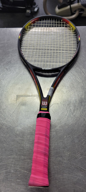 Vist Large View of Product Image Which is Used Wilson PRO STAFF CLASSIC 6.1 SI Adult Tennis Racquet None 4 5/8"