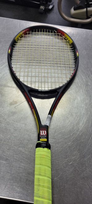 Vist Large View of Product Image Which is Used Wilson PRO STAFF CLASSIC 6.1 SI Adult Tennis Racquet None 4 5/8"