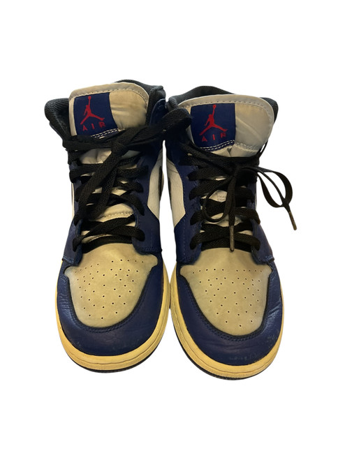 Vist Large View of Product Image Which is Used Nike Jordan Basketball Shoes Y Navy Blue Youth 06.5
