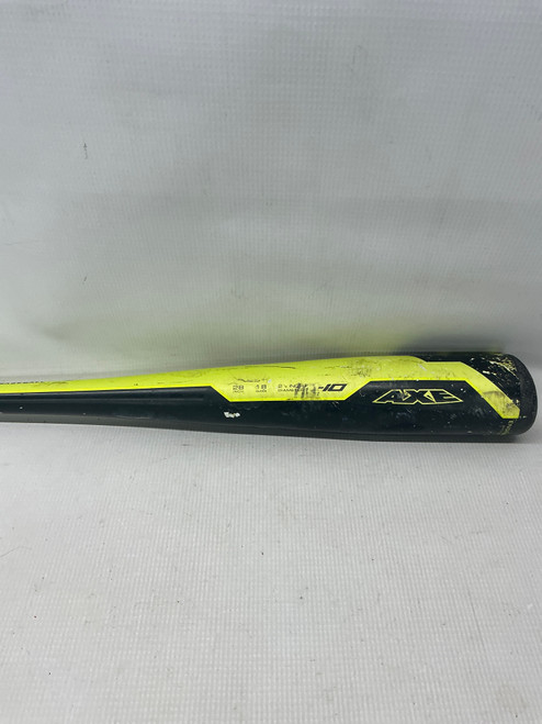 Vist Large View of Product Image Which is Used AXE ORIGIN HYPERSPEED BB/SB USA 2 1/2 Bat Yellow 28"