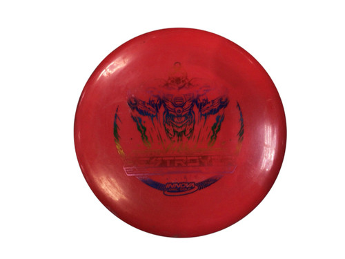 Vist Large View of Product Image Which is Used Innova STAR DESTROYER 2X RW Disc Golf Driver Red 169g