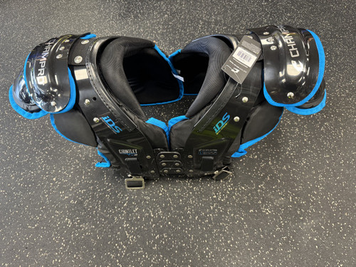 Vist Large View of Product Image Which is Used Champro GAUNTLET VER 2 FB Shoulder Pads Black LG