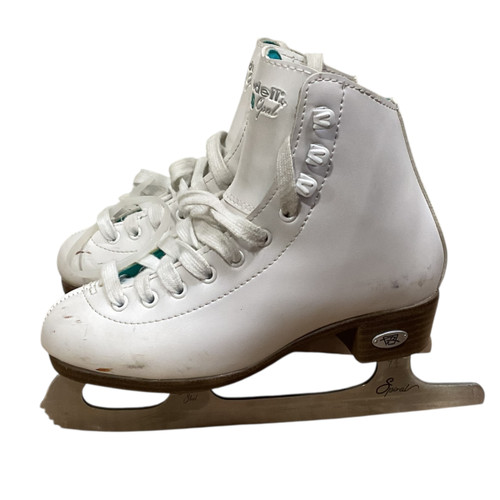 Vist Large View of Product Image Which is Used Riedell 10 W OPAL Girls Figure Skate White Junior 01