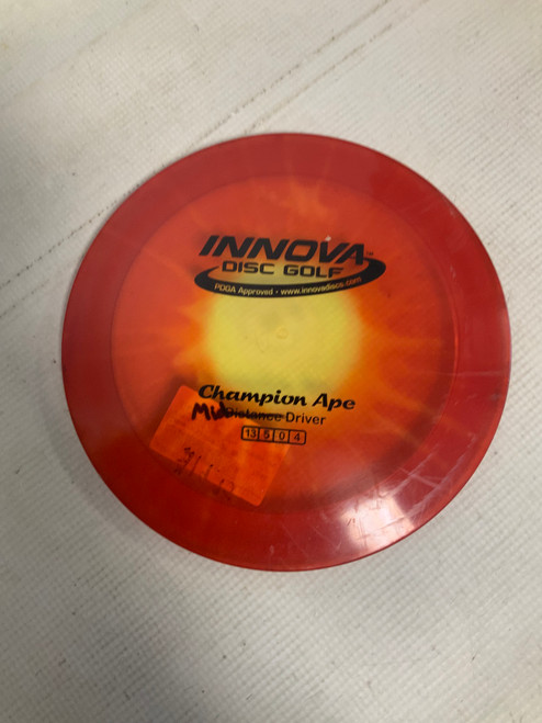 Vist Large View of Product Image Which is Used Innova CHAMPION APE Disc Golf Driver Red