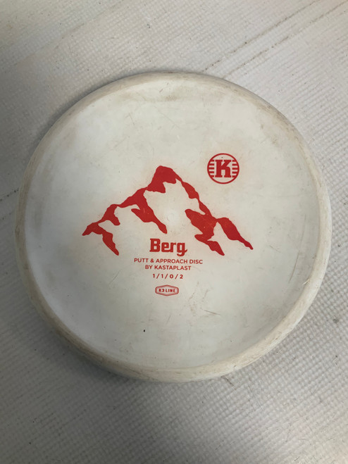 Vist Large View of Product Image Which is Used Kastaplast BERG K3 LINE Disc Golf Putter White