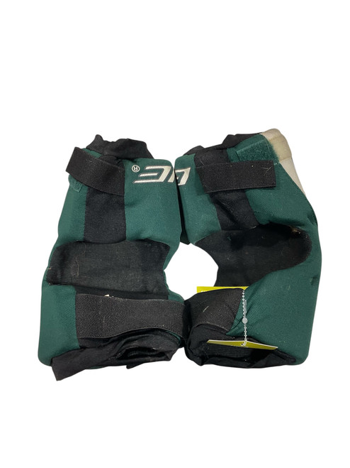 Vist Large View of Product Image Which is Used Brine TRIDENT Lacrosse Arm Pads/Guards Green MD