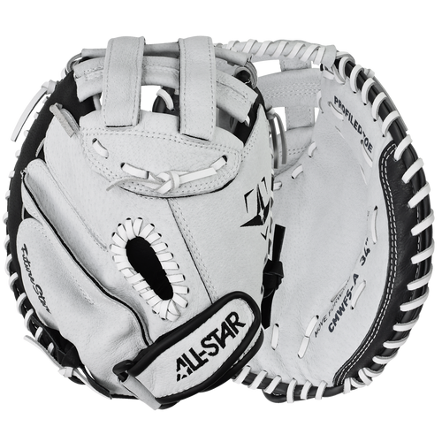Vist Large View of Product Image Which is All Star Future Star Fastpitch Catcher's Mitt 34" LHT #CMW-FS-Y-LHT