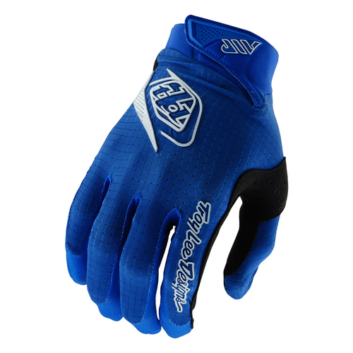 Vist Large View of Product Image Which is New Troy Lee Designs Air Mountain Bike Gloves Mono Blue- Youth SM