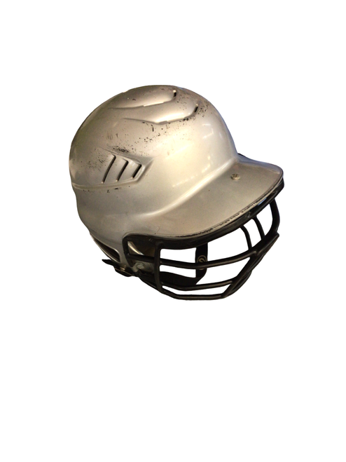 Vist Large View of Product Image Which is Used Rawlings PRO DRI Batting Helmet w/Mask Grey One Size