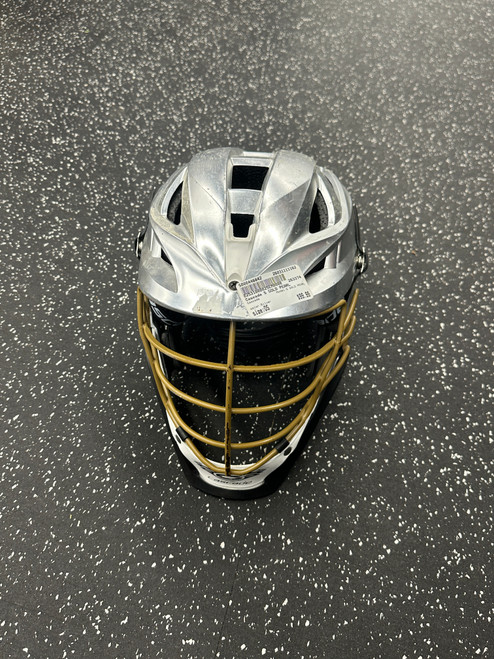 Vist Large View of Product Image Which is Used Cascade S GOLD PEARL Lacrosse Helmet Silver One Size