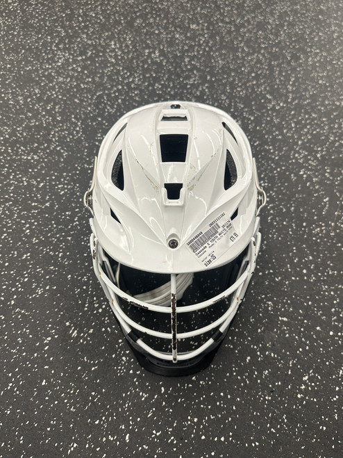 Vist Large View of Product Image Which is Used Cascade S YOUTH WHITE PEARL Lacrosse Helmet White One Size