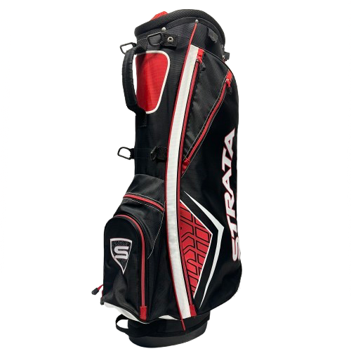 Vist Large View of Product Image Which is Used Callaway STRATA Mens Stand Bag White/Black/Red