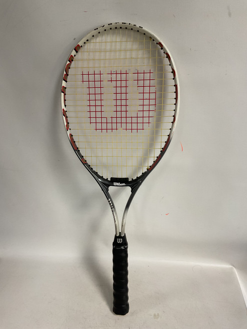 Vist Large View of Product Image Which is Used Wilson IMPACT Adult Tennis Racquet White Unknown