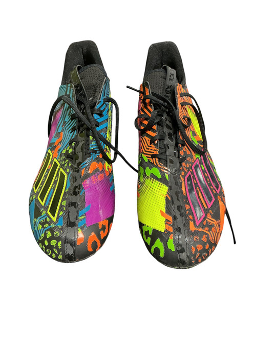 Vist Large View of Product Image Which is Used Adidas Adult FB Cleats Black/Yellow/Royal Senior 14