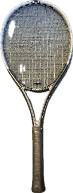Vist Large View of Product Image Which is Used Prince BLACK TEAM 100 Adult Tennis Racquet Black 4 1/8"