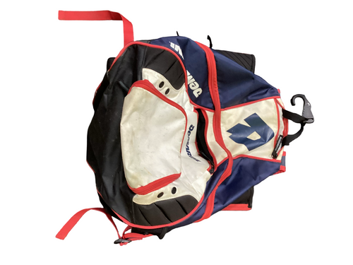 Vist Large View of Product Image Which is Used Demarini BAT BACKPACK USA BB/SB Player Backpack Navy Blue