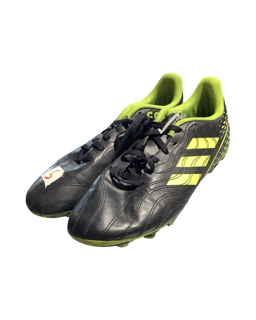 Vist Large View of Product Image Which is Used Adidas Soccer Cleats Black Senior 5