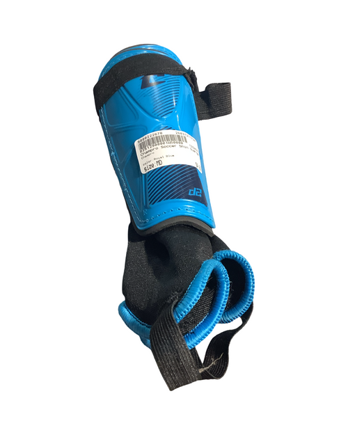 Vist Large View of Product Image Which is Used Champro Soccer Shin Guards Youth Royal Blue MD
