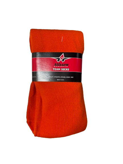 Vist Large View of Product Image Which is Used Alleson TEAM SOCKS ORANGE 8-10 BB/SB Accessory Orange