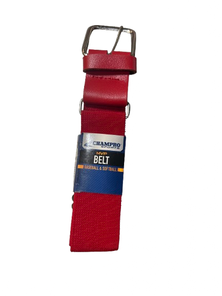 Vist Large View of Product Image Which is Used Champro MVP ADULT BB/SB BELT BB/SB Accessory Red Adult