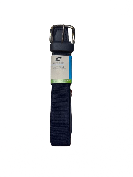 Vist Large View of Product Image Which is Used Champro MVP YOUTH BB/SB BELT BB/SB Accessory Navy Blue Youth