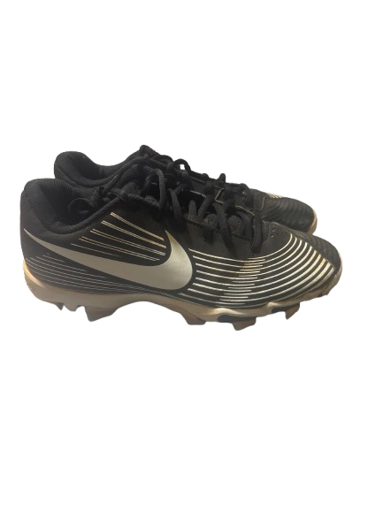 Vist Large View of Product Image Which is Used Nike SOFTBALL FASTFLEX SZ 7.5 BB/SB Cleats Black And White Senior 7.5