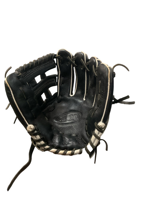 Vist Large View of Product Image Which is Used Wilson A500 BB/SB Glove RH Throw Black 10 1/2"