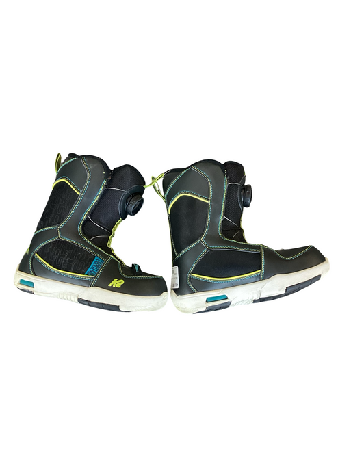 Vist Large View of Product Image Which is Used K2 MINITURBO Boys Snowboard Boots Black Junior 01