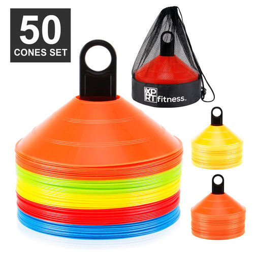 Vist Large View of Product Image Which is XPRT Fitness Agility Cones w/ Bag 50pc