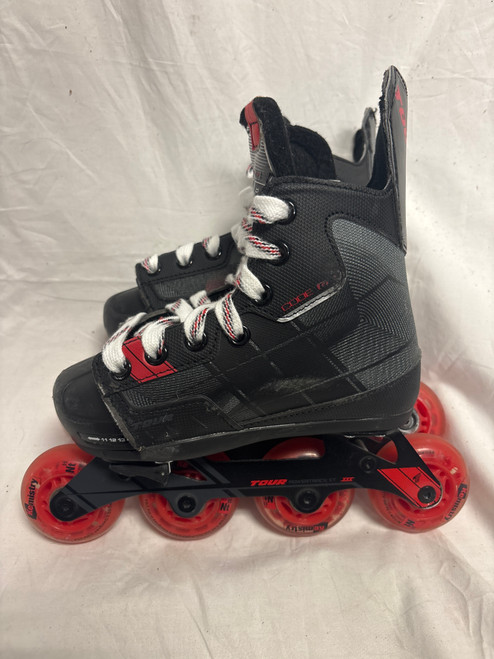 Vist Large View of Product Image Which is Used TOUR CODE GX ROLLER SKATES Junior Aggressive Skates Black Adjustable