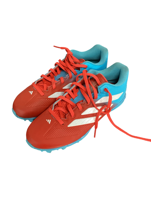Vist Large View of Product Image Which is Used Adidas ADIZERO SZ 5 BB/SB Cleats Red Junior 05