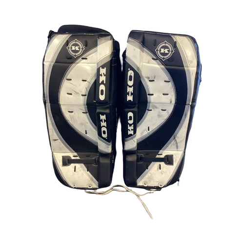 Vist Large View of Product Image Which is Used Koho GP 480 GOALIE PADS Goalie Leg Pads Junior Black 26"