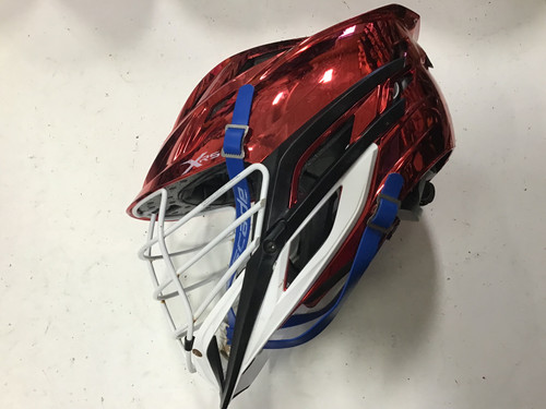 Vist Large View of Product Image Which is Used Cascade XRS Lacrosse Helmet Red One Size