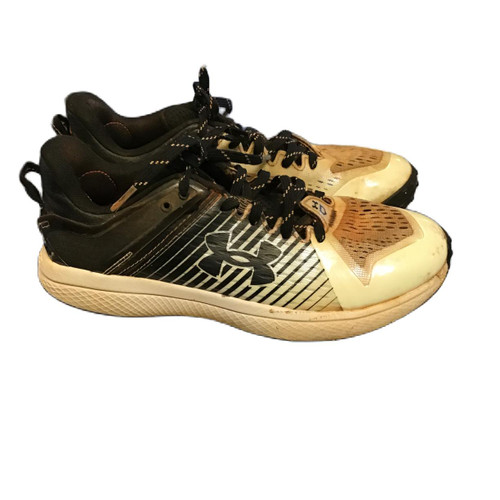 Vist Large View of Product Image Which is Used Under Armour Men's UA Yard Turf Baseball Cleats White 6.5