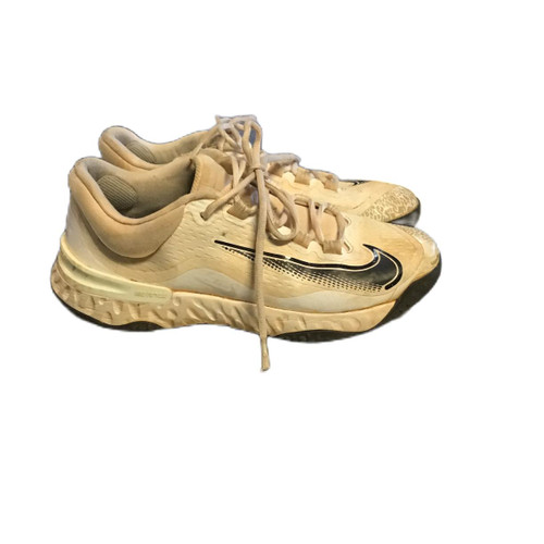Vist Large View of Product Image Which is Used Nike Alpha Huarache Elite 4 Women's Turf Cleats White 8.5