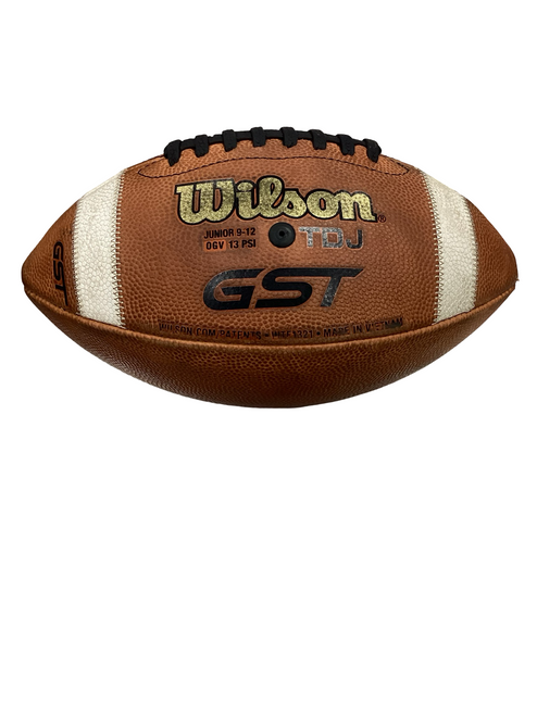 Vist Large View of Product Image Which is Used Wilson GST TDJ YOUTH LEATHER Junior Football