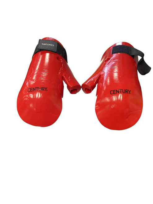 Vist Large View of Product Image Which is Used Century SPARRING GLOVES Martial Arts Hand Pads Red XL